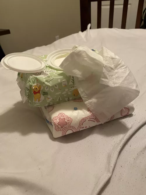 Anyone else’s little space get super triggered by a baby wipe hanging out? 🙈 just me haha? by curiousdino817