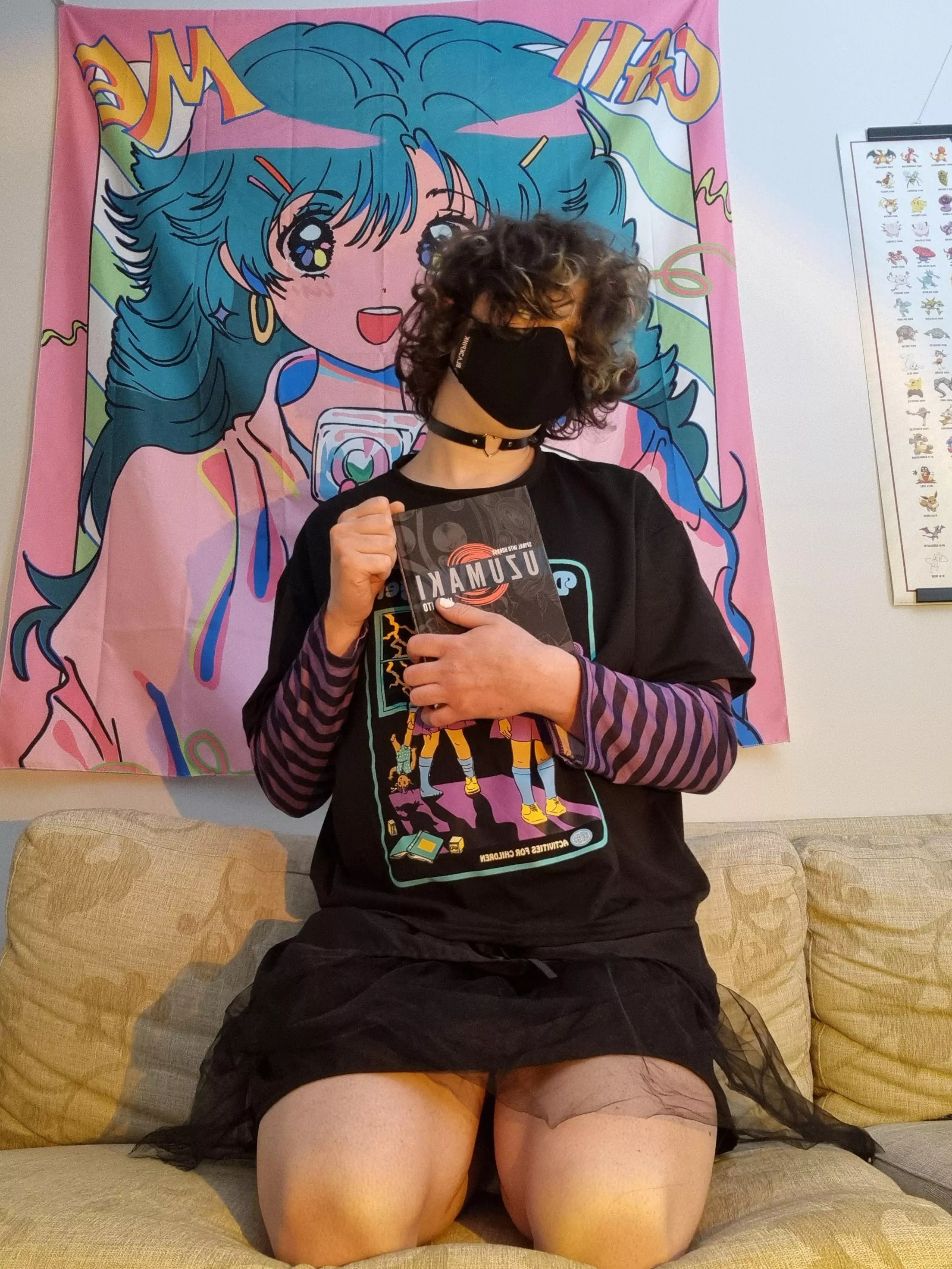 Anyone want to read some manga? you can use me as a pillow! :3 posted by ozzyuwuozzyuwu