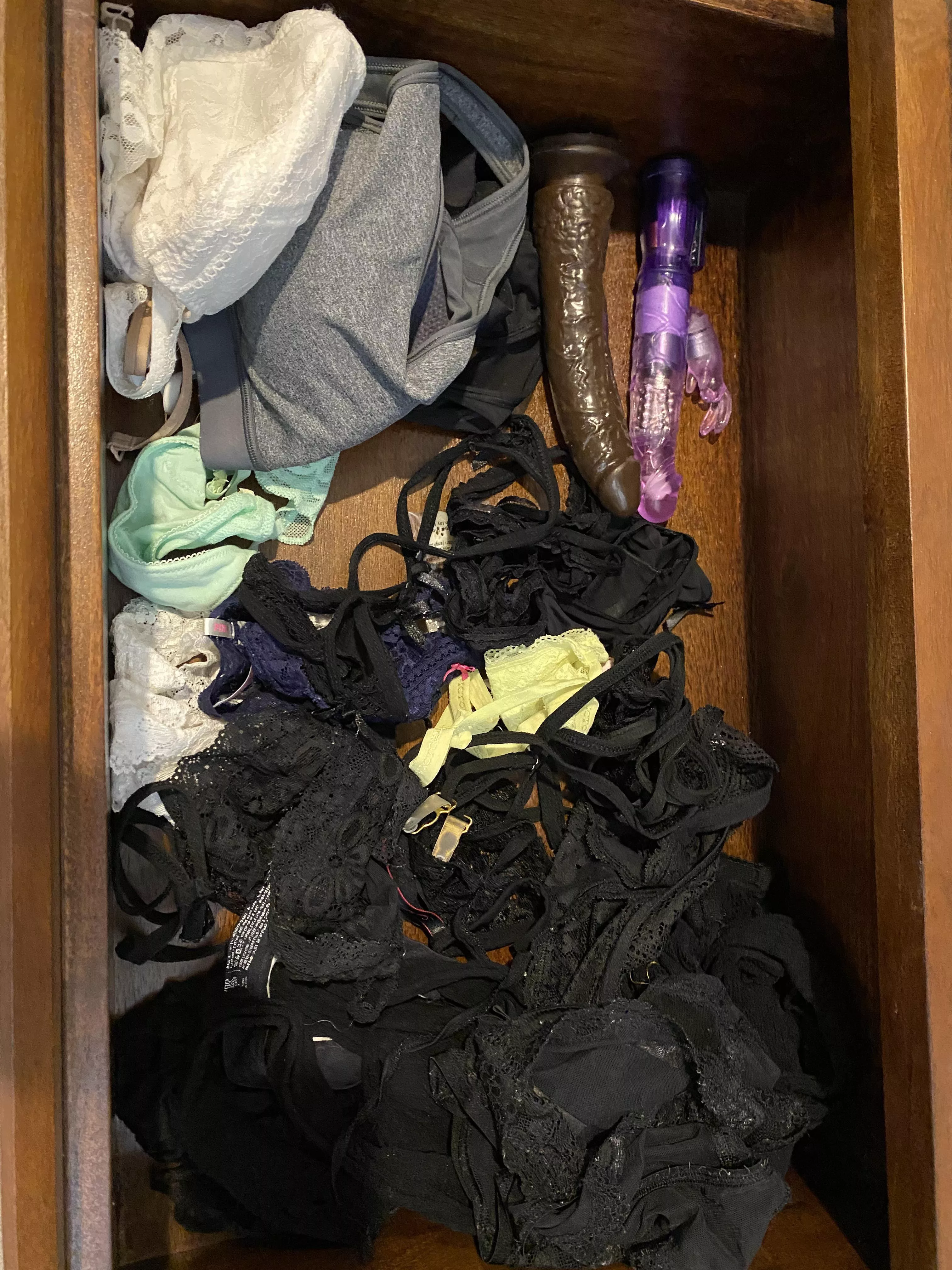 Are you alone at home and bored? You got access to your moms/wife/gfs panties and bras and her sex toys. You want to do as I say and get cucked? Pm is open. posted by Theblackmamba2424