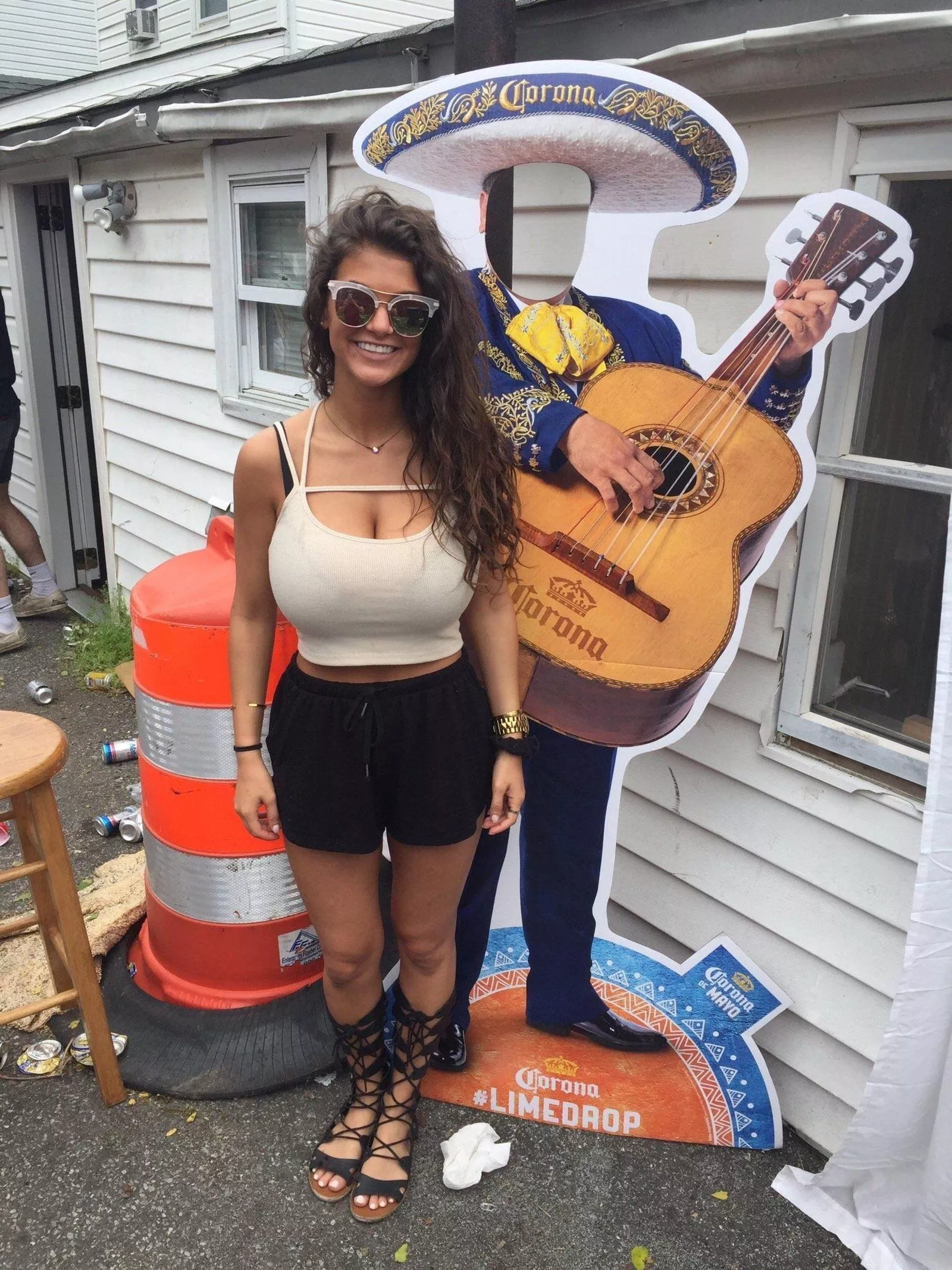 Aren't you supposed to stand behind those? posted by UnhealthyFetish1997