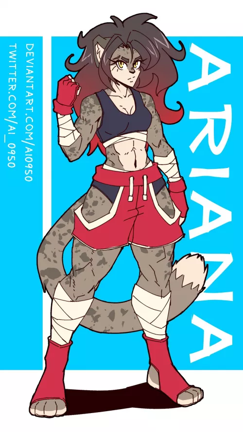 Ariana fighting outfit [my art] by a_iceslayer
