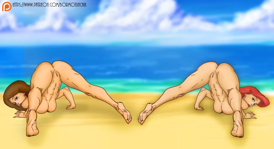 Ariel and Vanessa (Jackochallange) comic book style v2.0 by Bormotunchik