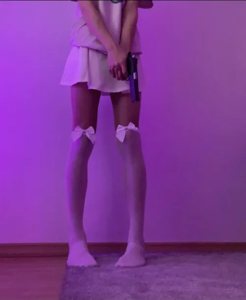 Armed and dangerous 😈(not a real gun) by Any-Cryptographer581