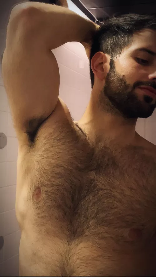 Armpit hair meets chest hair by Viprogue