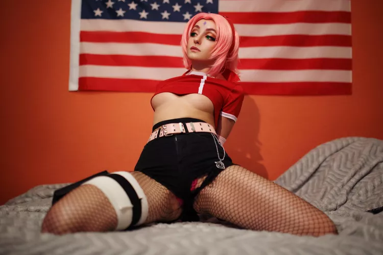 AromaSensei's version of Haruno Sakura cosplay by me by SugoiKate