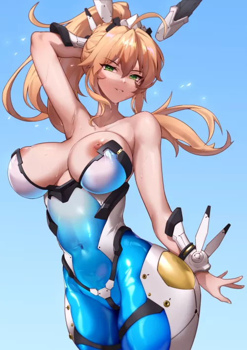 Artoria Lancer Future Bunny Girl Breasts Out (Jingb dx ) [Fate] by sequence_string