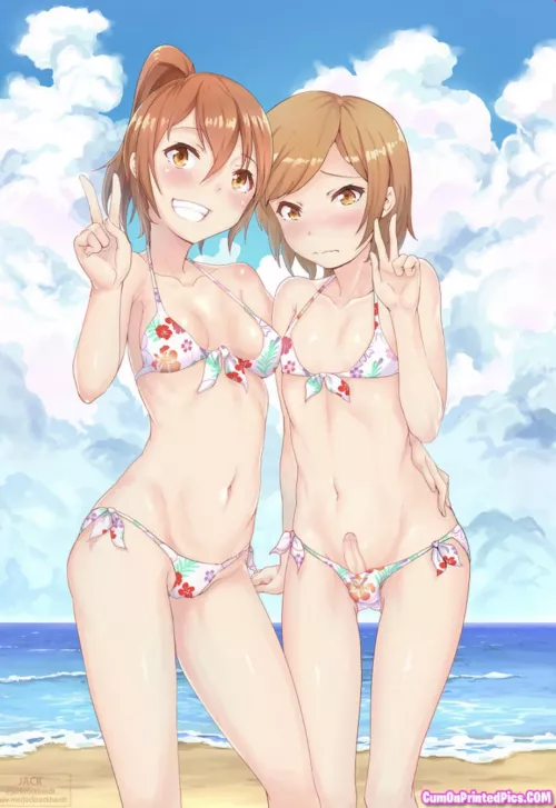 As punishment for finding you in her underwear your big sister made you go the beach in her bikini for everyone to see by sissyluverrr