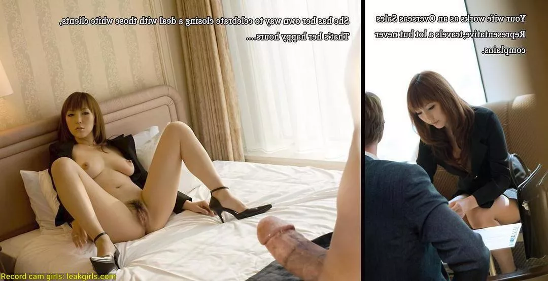 Asian biz woman in heels cheating on her husband.. white expat businessmen in Asia know all about thus.... posted by Past_Ad_9917