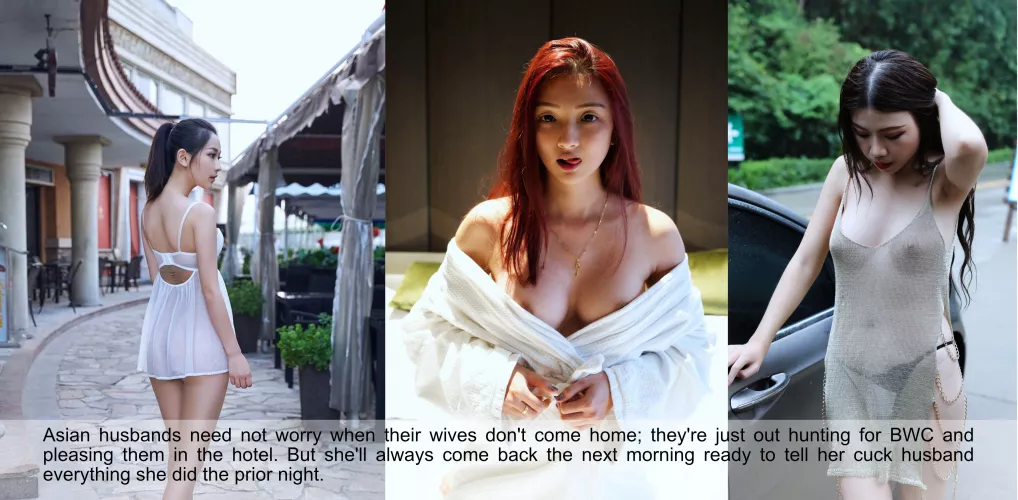 Asian wives hunt for BWC and tell their husbands all about it the next day by missivemissive