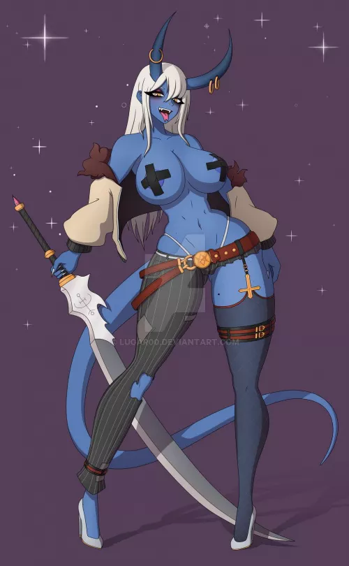 Asmodeus - Hellborn Fighter by LUGAROO-ART