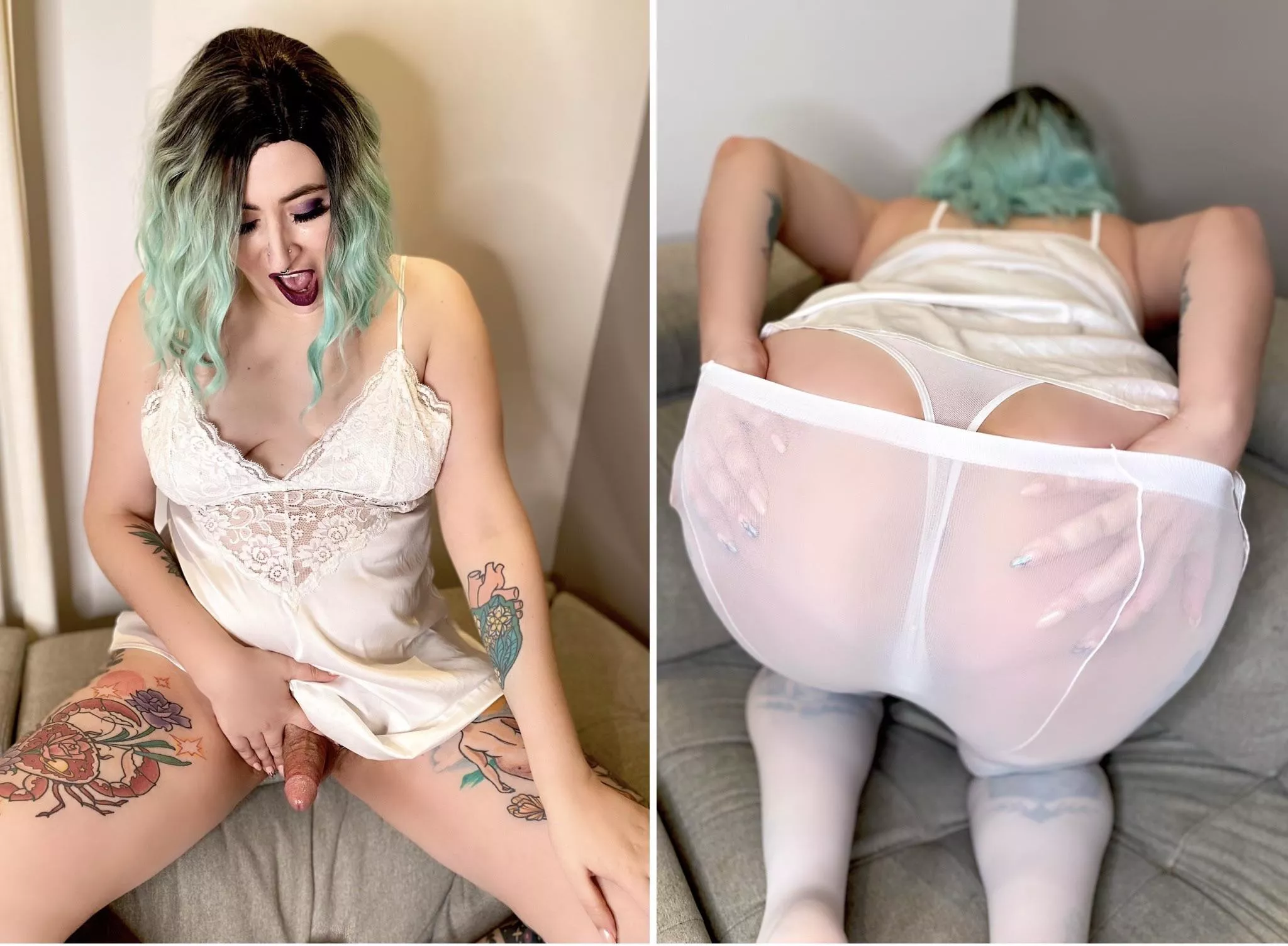 Ass or dick? 🍑🍆 posted by YourTransGirlJade