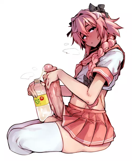 Astolfo getting your drink ready by OkFace3111