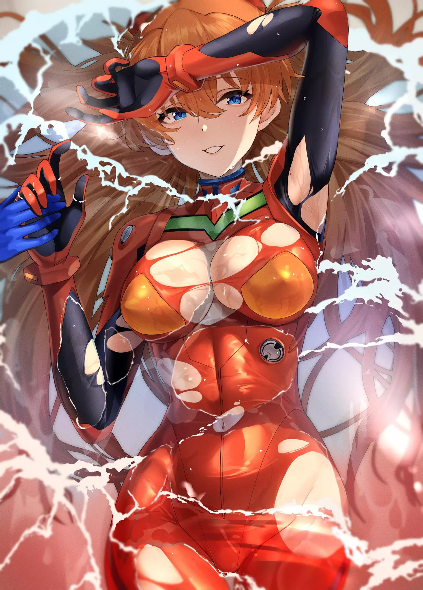Asuka and her ripped suit [Evangelion] posted by BuggingBoi