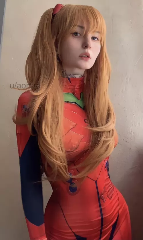 Asuka from Evangelion by me by aortao