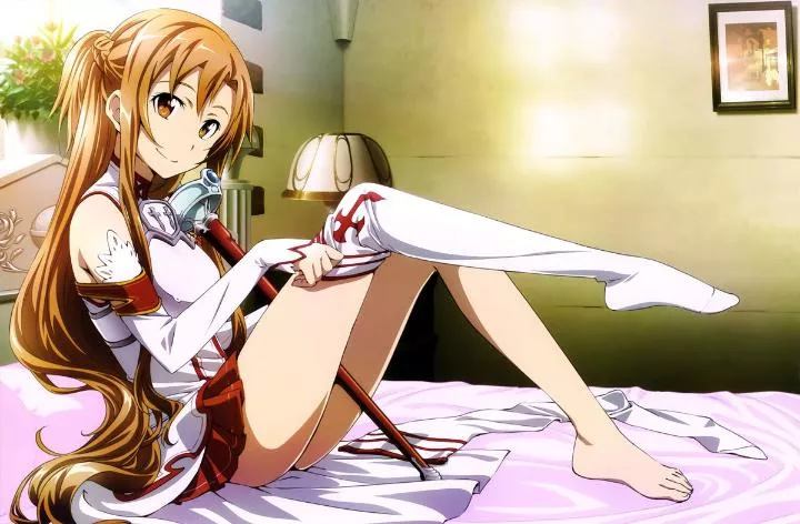 Asuna Yuuki getting dressed posted by fireboy769