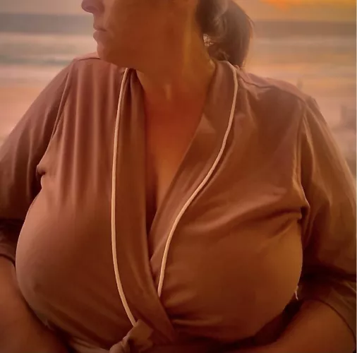 At the beach, waiting for someone to notice this 40yr old milf by Sexywifehot