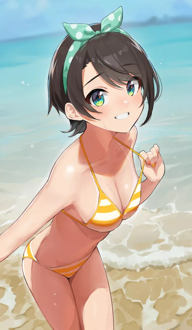 At the beach with you and Subaru~ [Hololive] posted by HornyHoeOn2nd