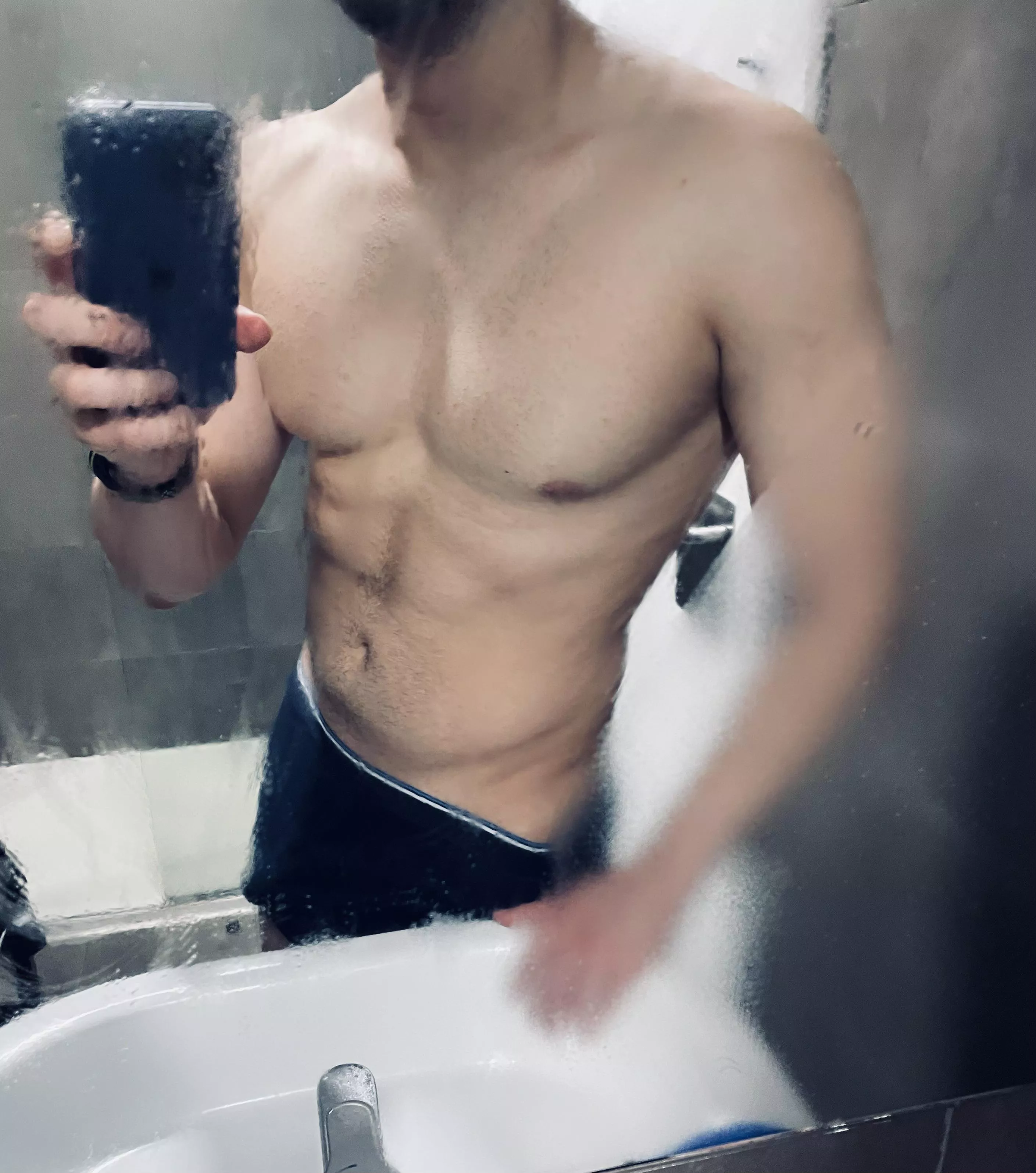 At the change roo[m] shower after a good routine posted by GreenCamels