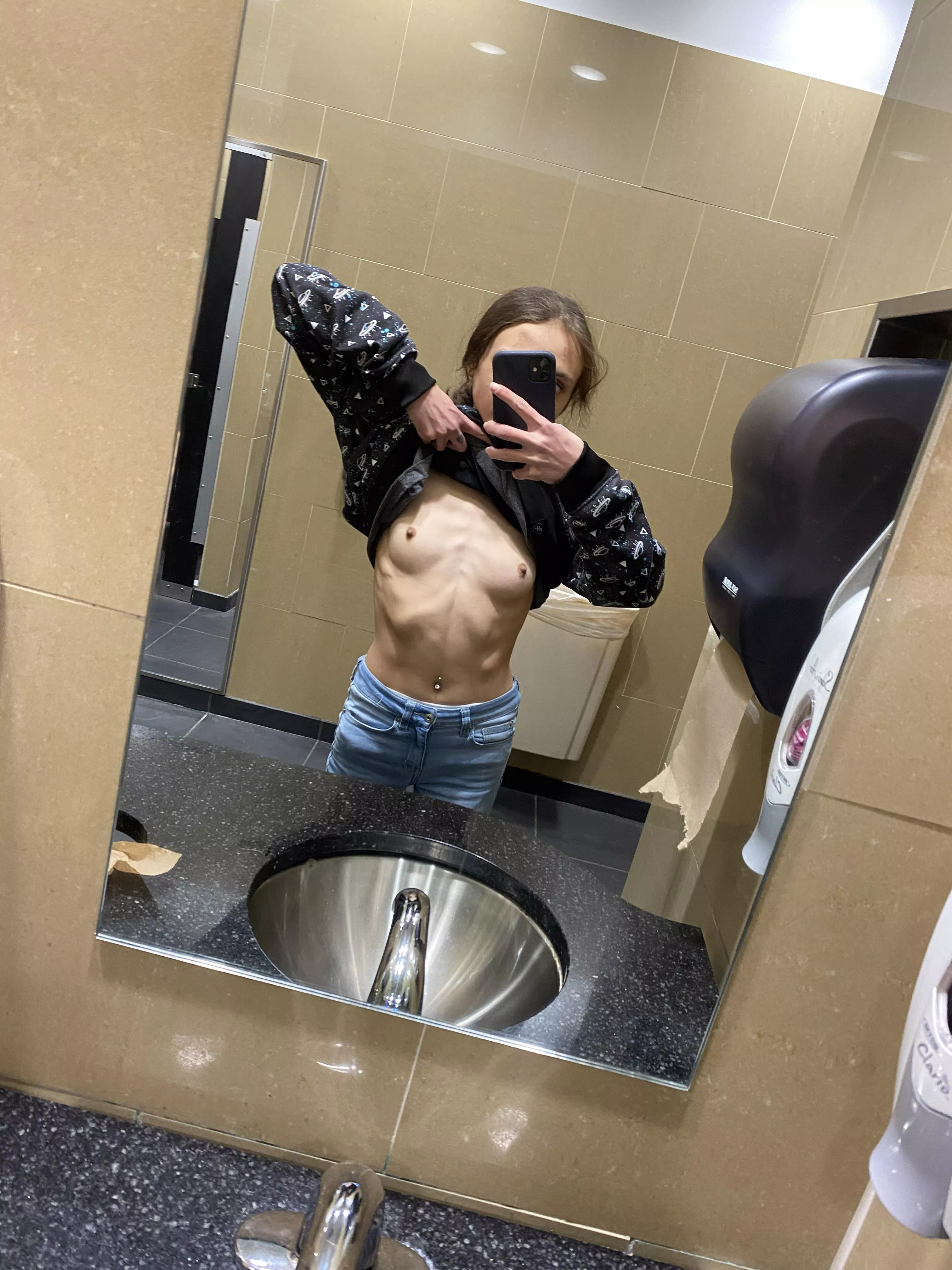 At work posted by petitefreak13