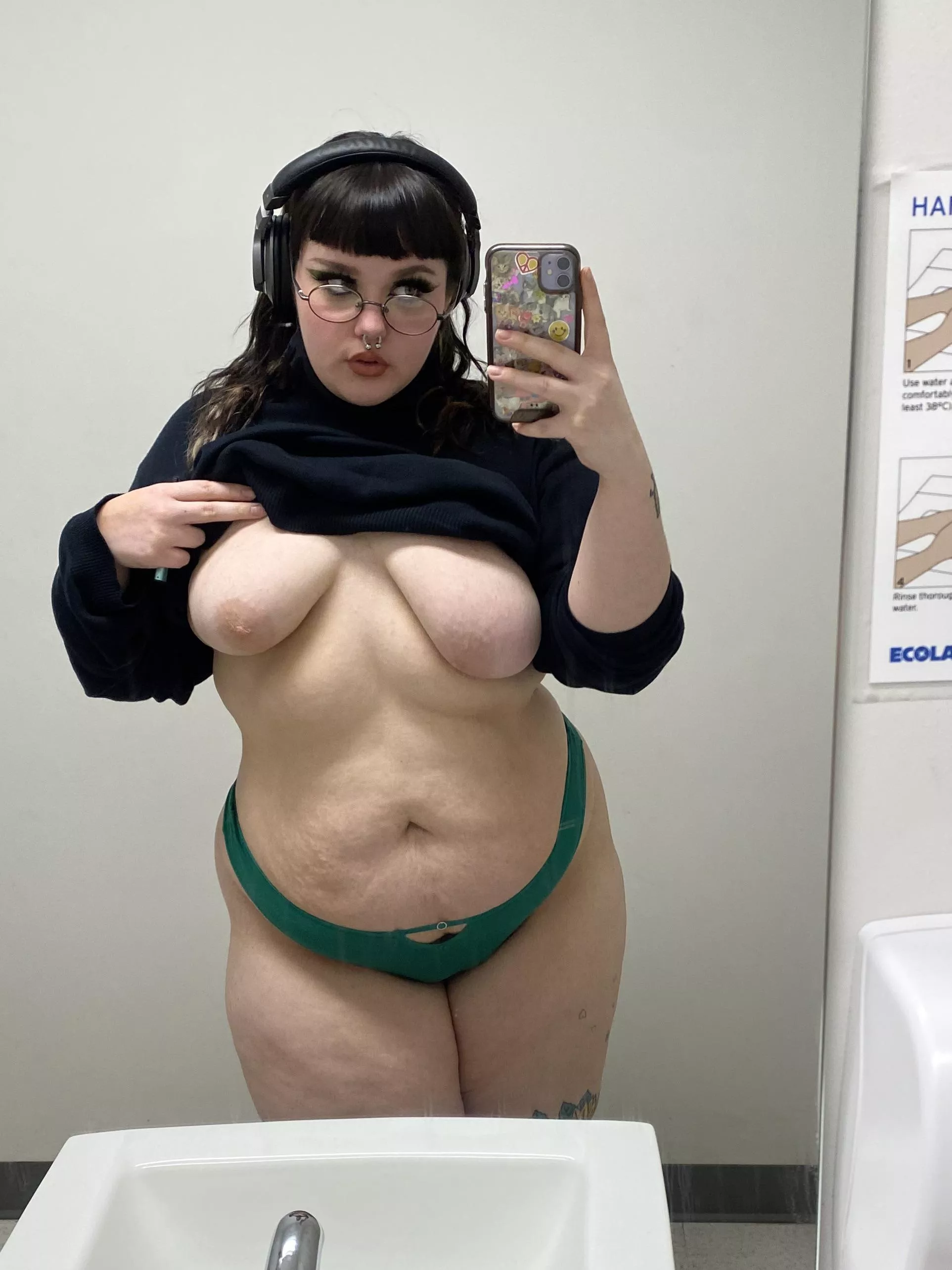 at work… wanna sneak to the back room for a quickie? ;3 posted by g1rlofurdreamz