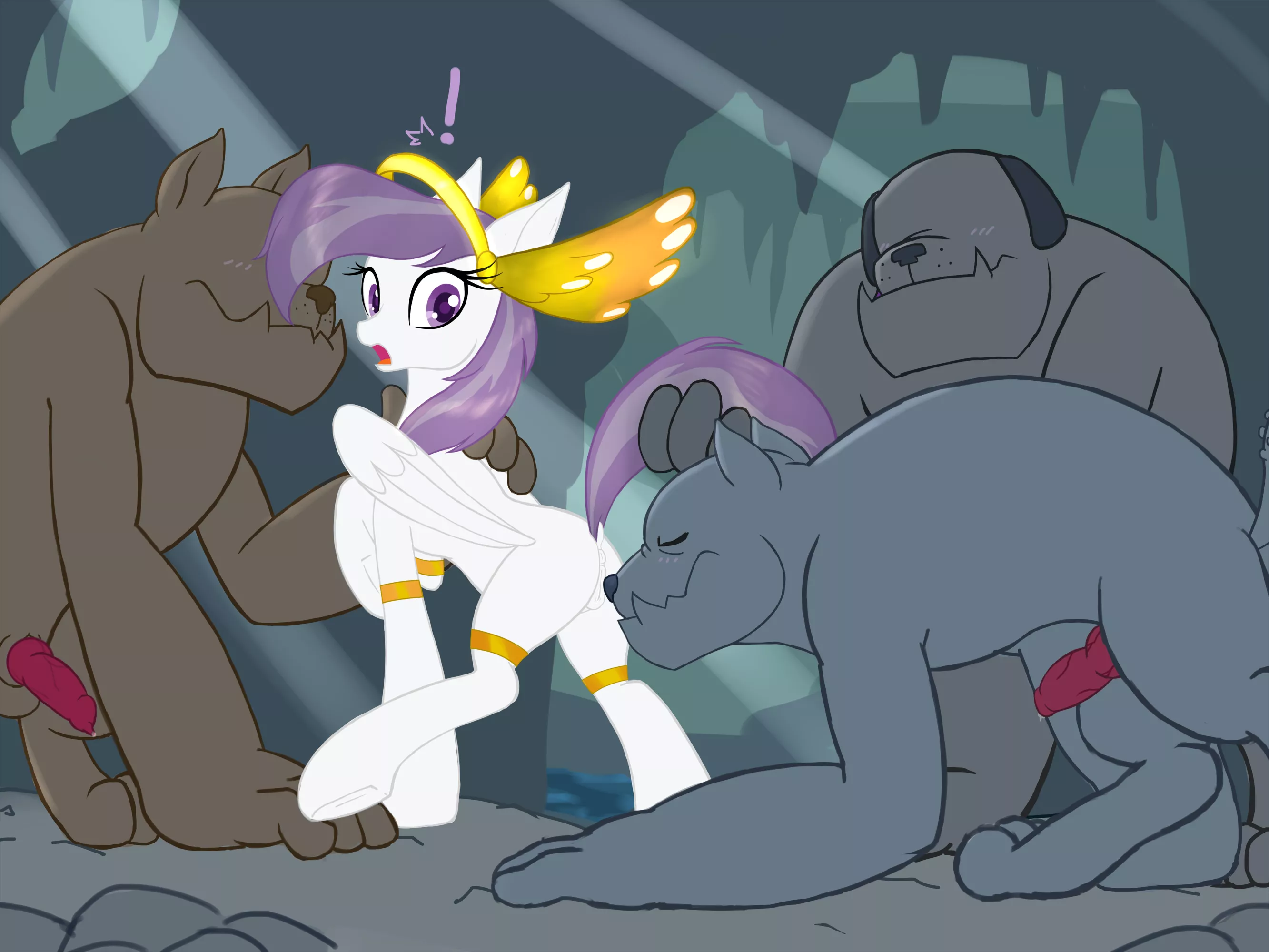 Athena has a run in with a few Diamond Dogs (lemon) posted by Vauria