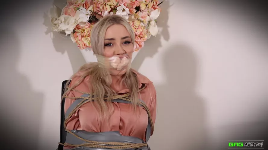 Aubrey Secretary Roped & Taped ( GagAttack.NL ) by Gag__Attack