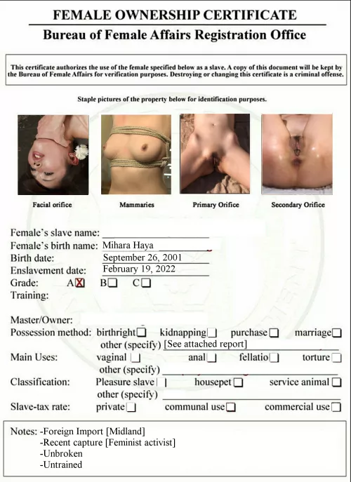 Auction: Midland University Student and Feminist Activist by Sun_Susie