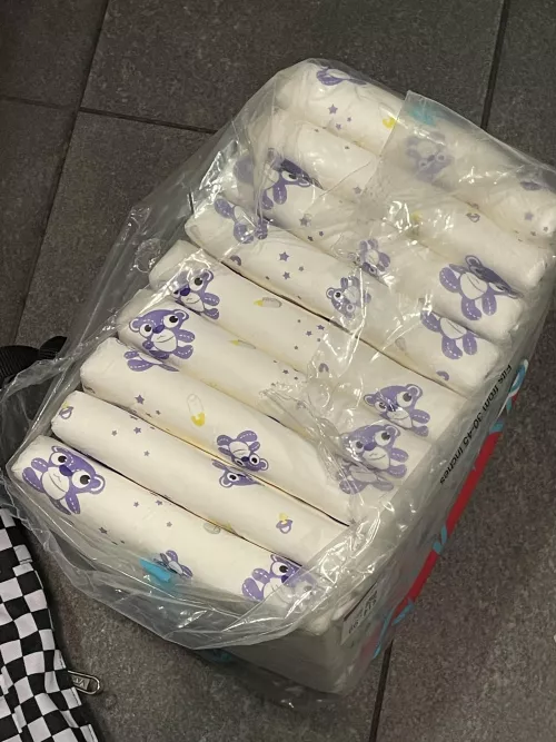 Aww so cute diapers from a thrift store by Starsmthie