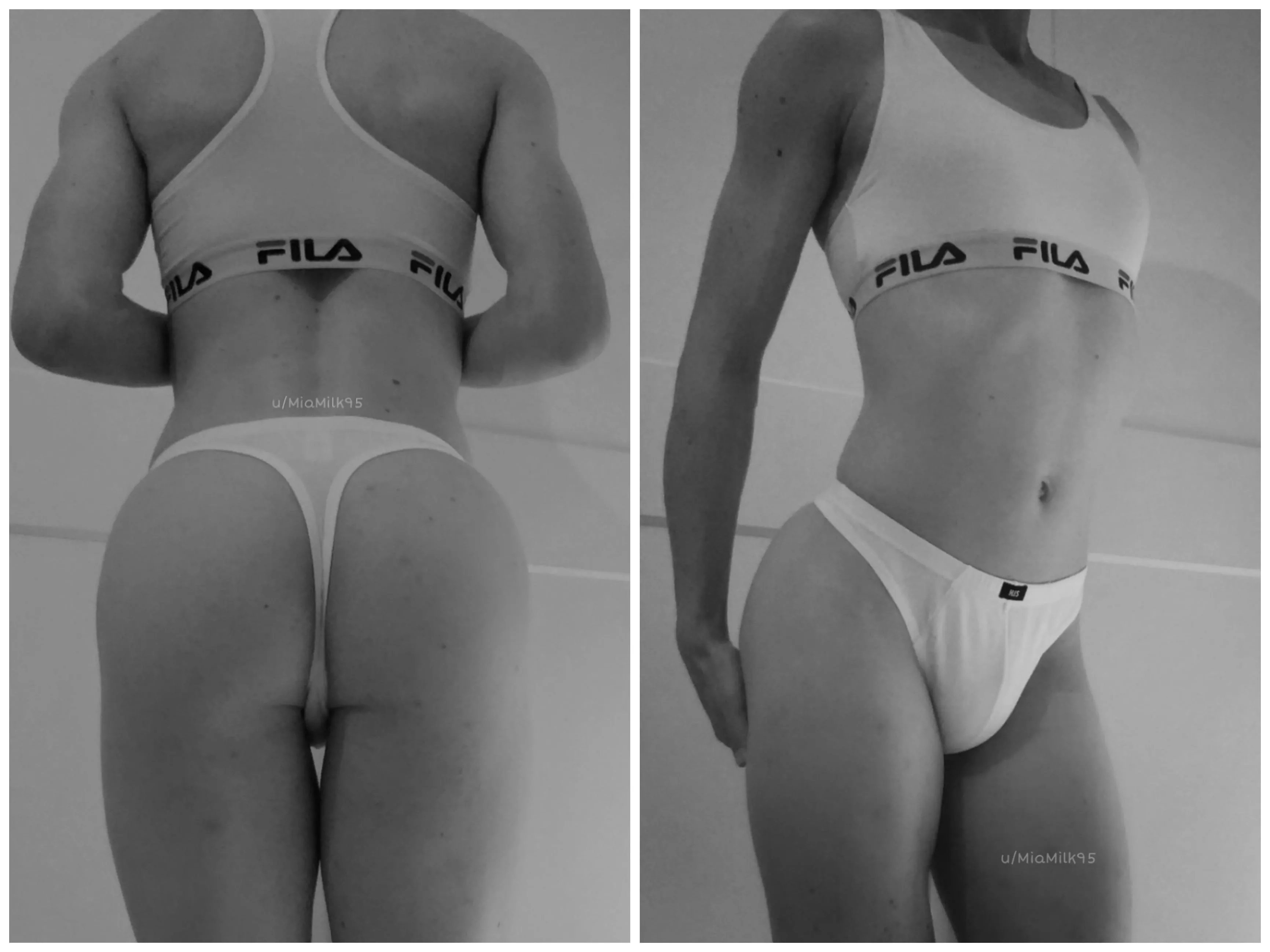 Back and front - black and white 🖤 [t] posted by MiaMilk95