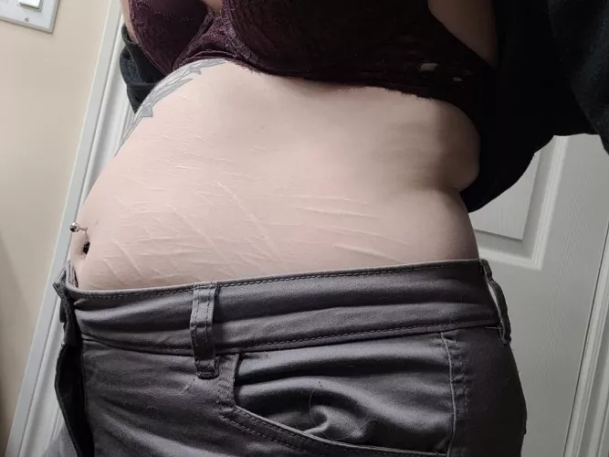 back to work with a full belly by chubbygirl429