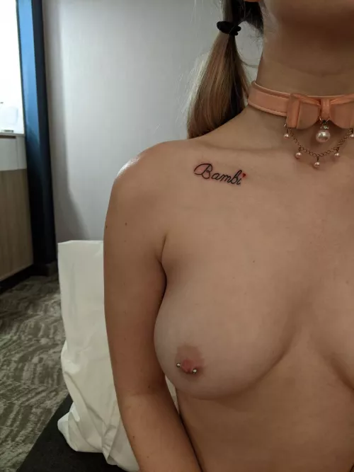 Bambi glt a tattoo... she is just so proud to be a slutty little fuck doll with such a pretty name.. just a fun little reminder that she was built to serve by talkmidwife