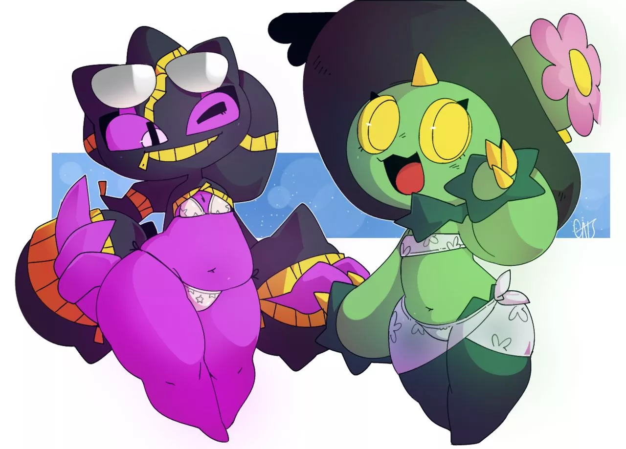 Banette and Maractus. (gats) posted by Mr_unga-bunga
