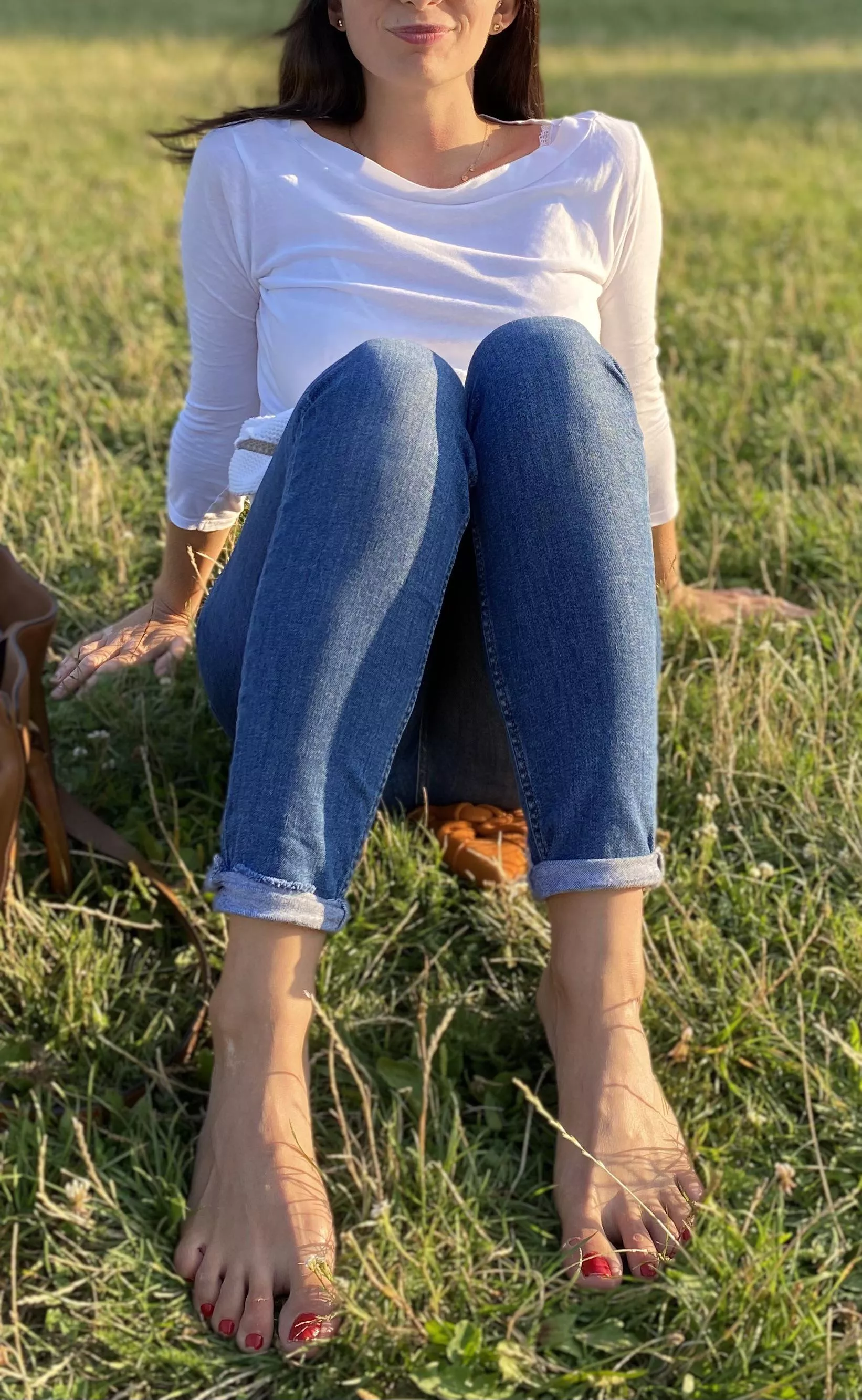 Barefoot in the park. I love summer ❤️ posted by Material-Water4844