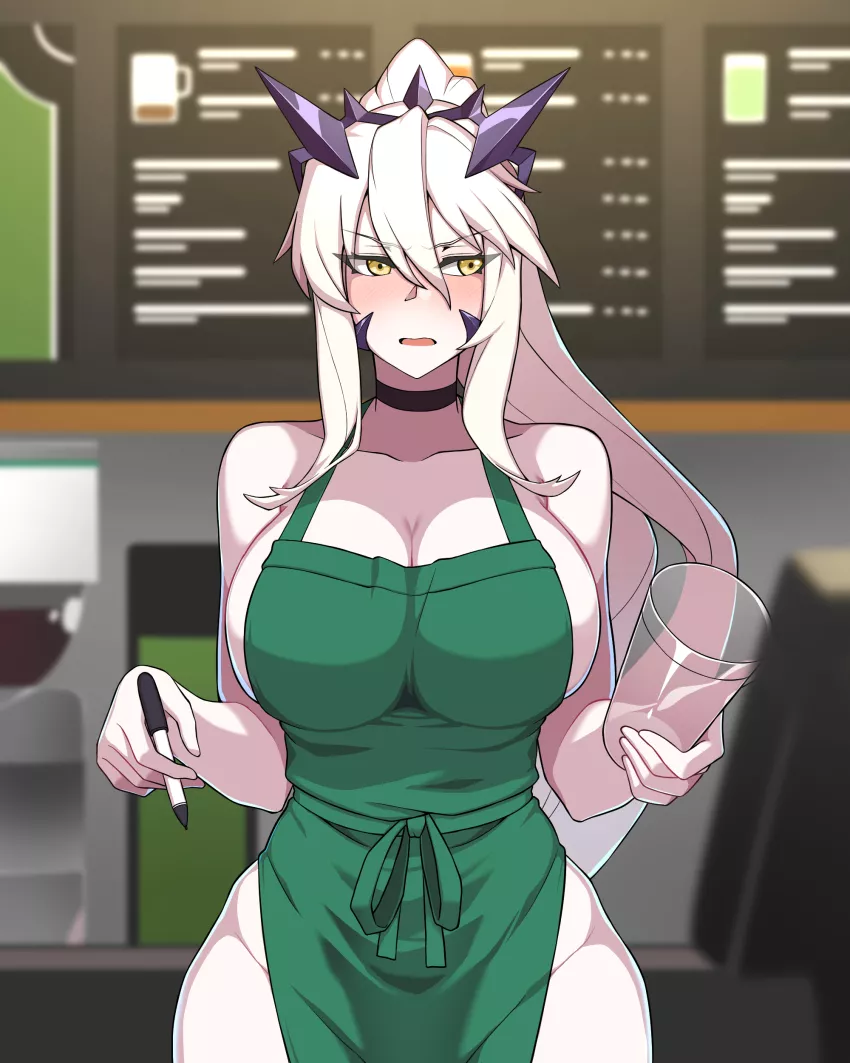 Barista Lartoria Alter Ready for the Order [Fate GO] posted by Written_up_for_125