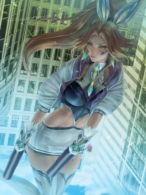 Battle Bunny Miss Fortune (Rain WZQ) by Frosty_Owl