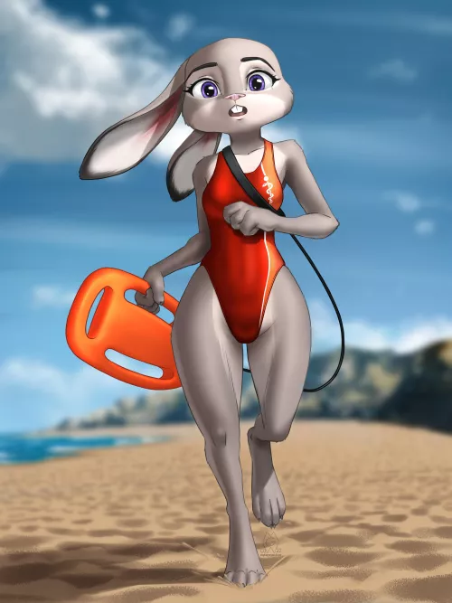 Bay watch Judy [mykegreywolf] by MrSeeAllTheDicks