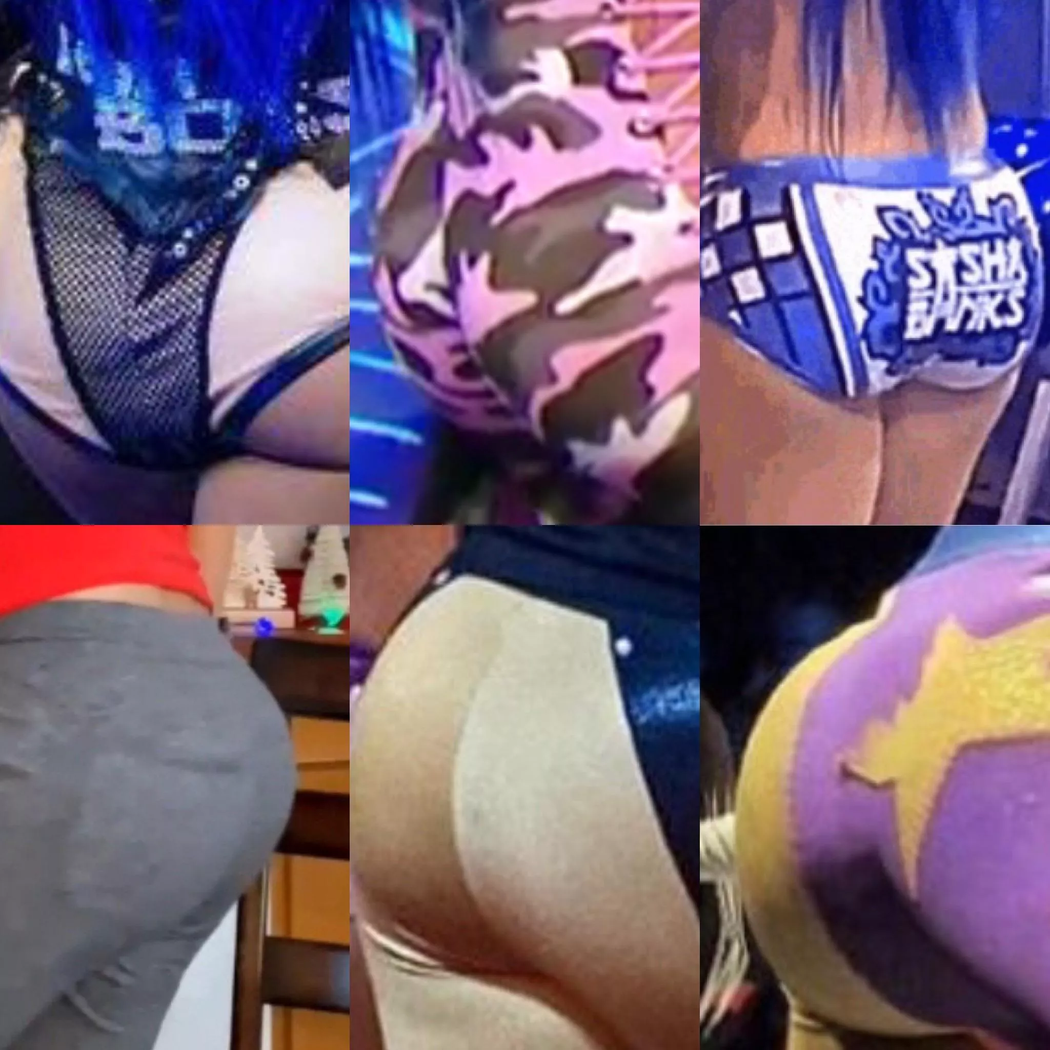 Bayley and Sasha’s fat asses posted by mistersimple101