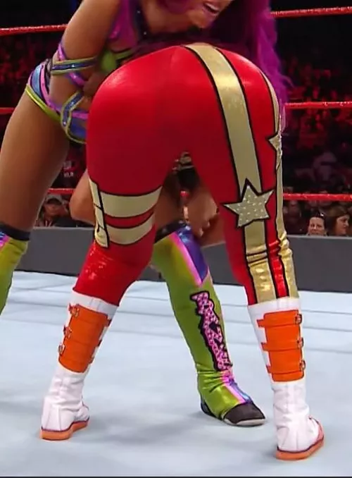 Bayley's phat ass in red gear by Traditional-Land9905
