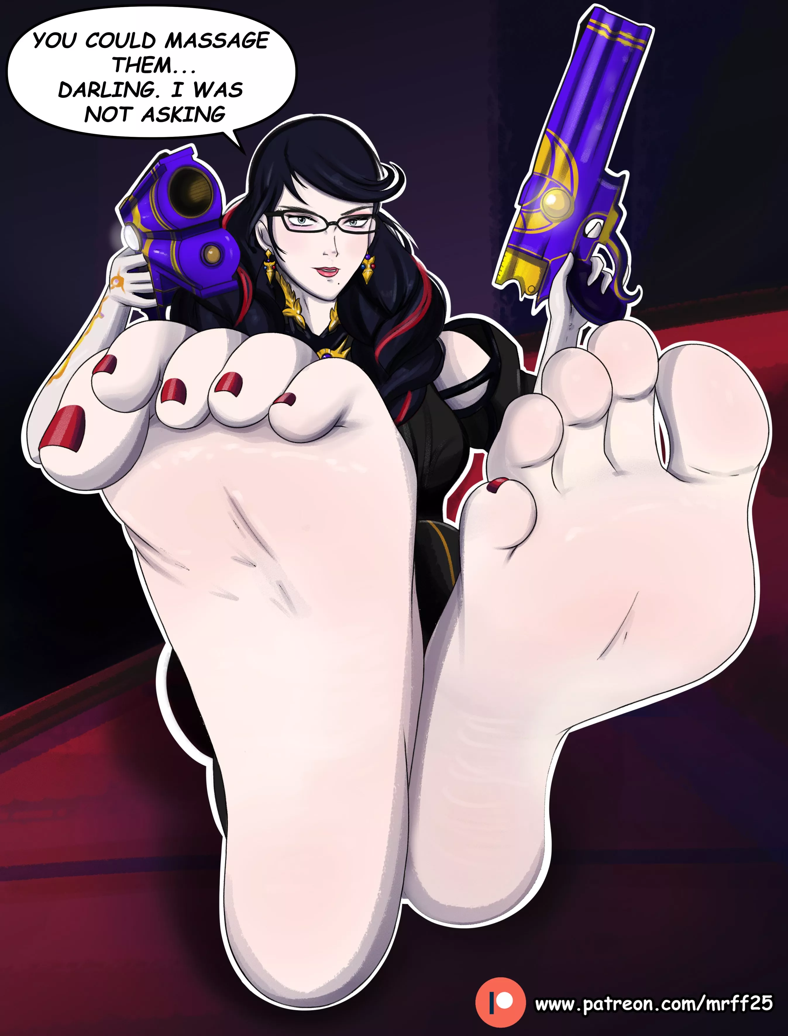 Bayonetta wants a massage. (Mrff25)[Bayonetta] posted by Banime2019