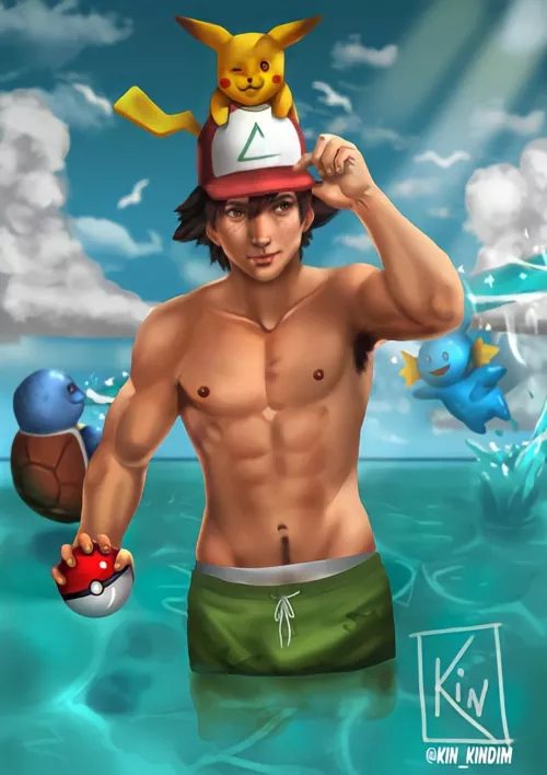 Baywatch Ash (@KIN_KINDIM) by BigBoyComplex