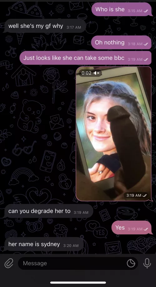 BBC degrading and cumming on your gfs. Telegram only. Mpluz. by Kikmefortributes