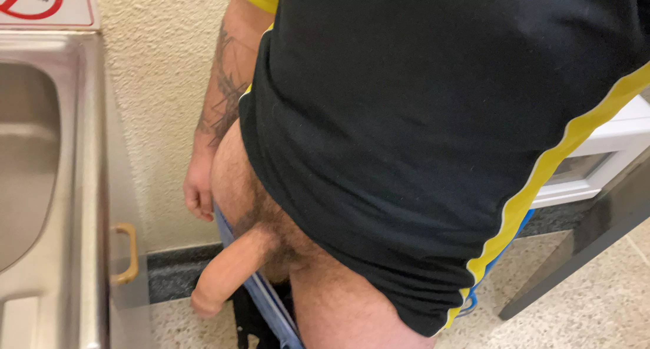 Bear just rocking out with the cock out at work [23m] posted by tommyboy1274