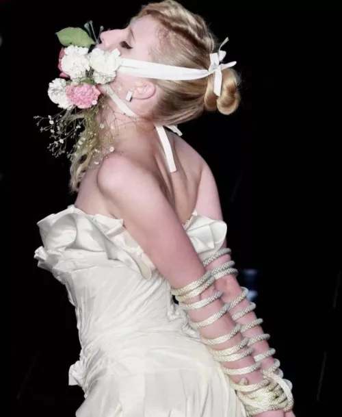 Beautiful Bride in Bondage by happyholland