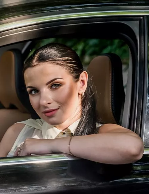 Beautiful car brunette by Due_Reputation_3525