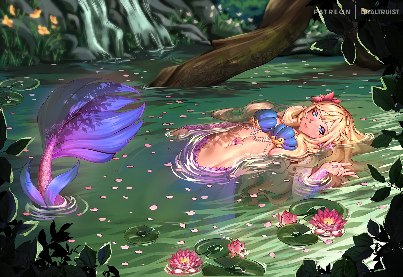 Beautiful mermaid in pond (DrAltruist) posted by Nyanyathotep