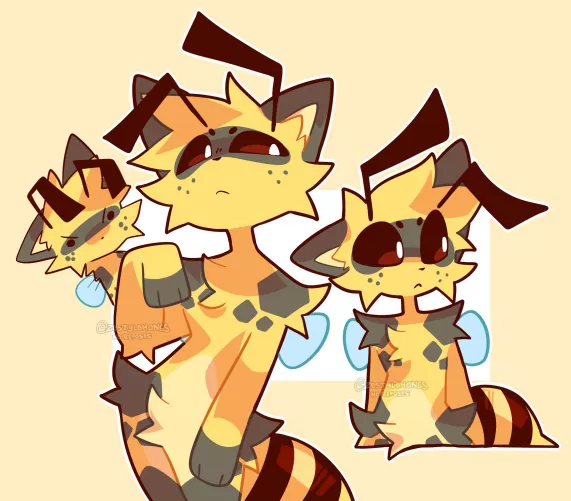 beecat warmup doodles [ art by me @zestylemonss on twitter! ] by Iazuli