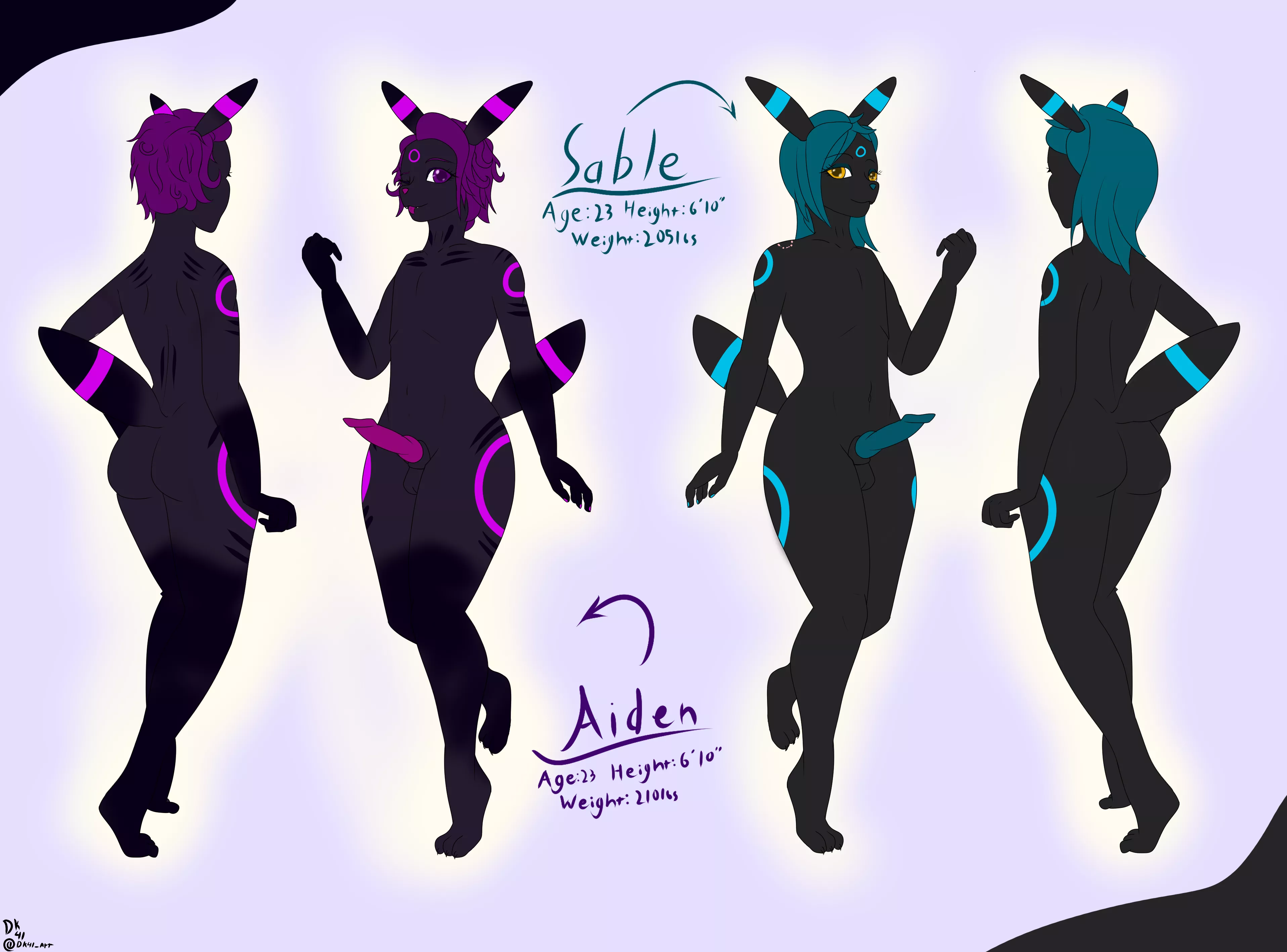 been working on a project, I'm making some eeveelution femboys! (OC) posted by DKside41