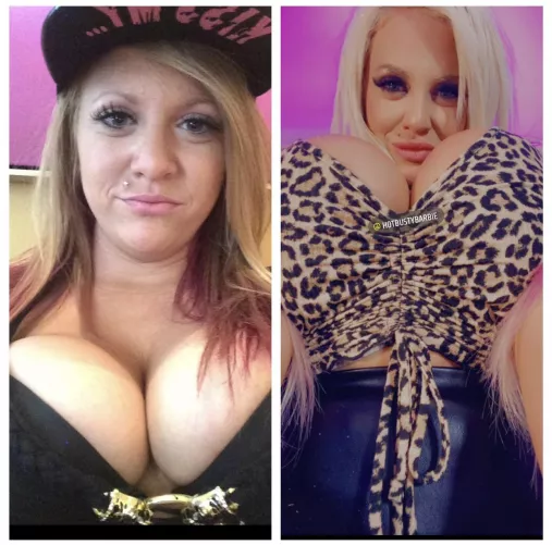 Before and after bimbofication by Hotbustybarbiex