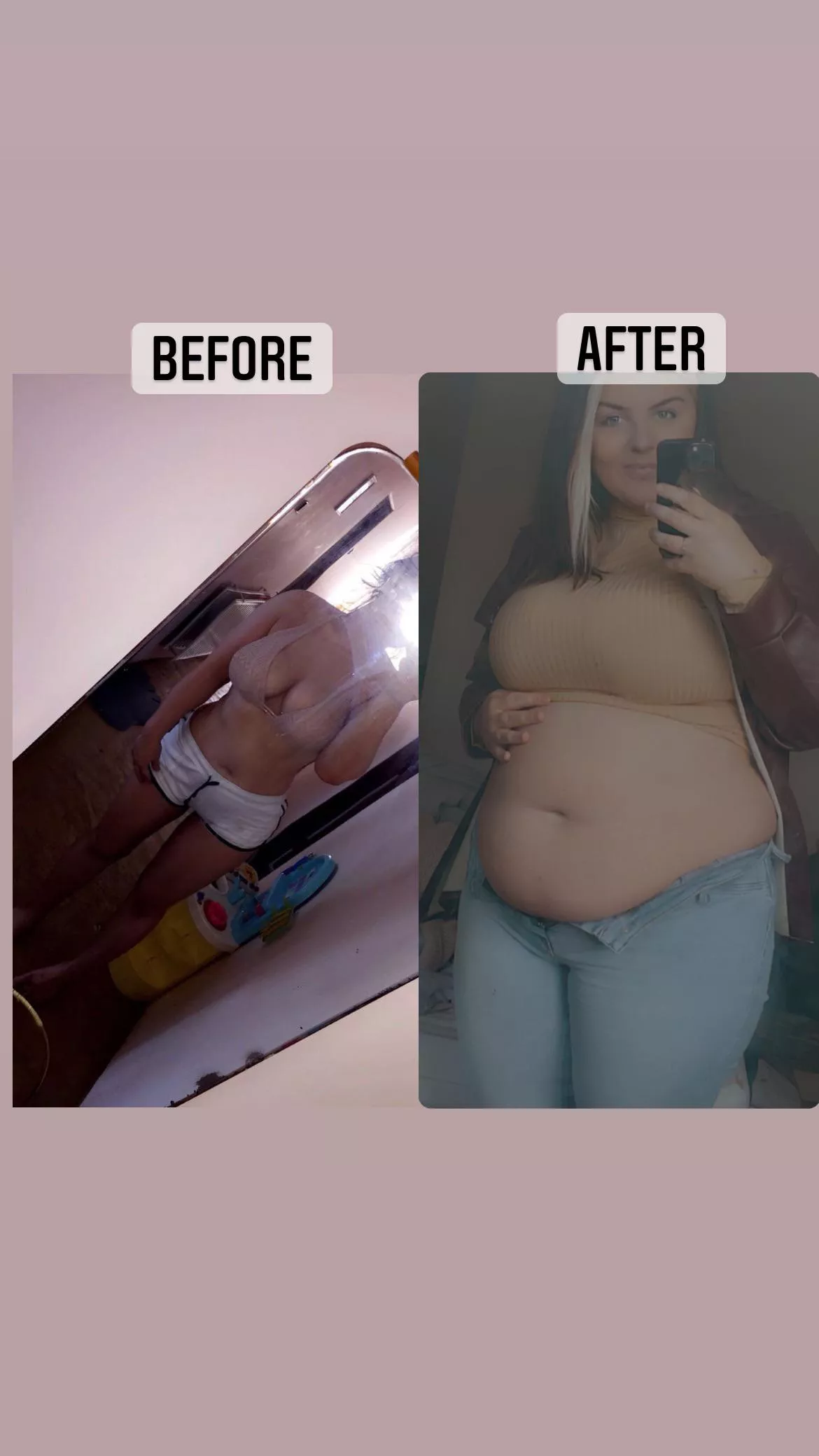 Before and after posted by Paigeycake