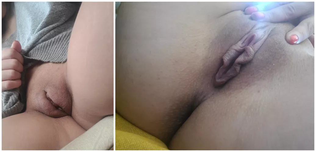 Before and after touching myself a bit. by -Zoe